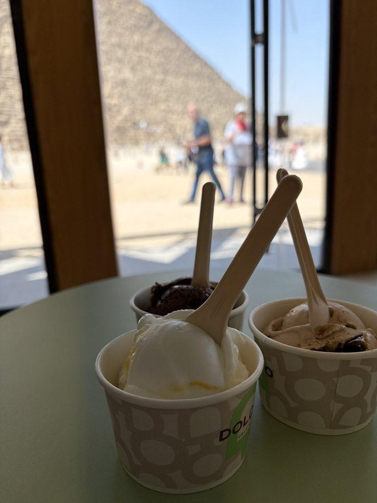 Dolato Gelateriaのチョコとピスタチオのジェラート